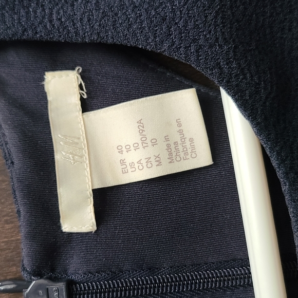 Dark blue H&M dress size 10 - Picture 2 of 4